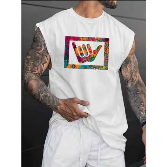 CAMISETA REGATA MACHÃO OVERSIZED MASCULINO ESTAMPADA 100% ALGODÃO UNISSEX CASUAL TREINO CORRIDA LANÇAMENTO-ENVIO IMEDIAT