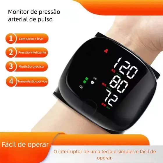 Esfigmomanômetro Alto Do BP Monitor Recarregável Da Pressão Arterial Pulso ALL RXZE