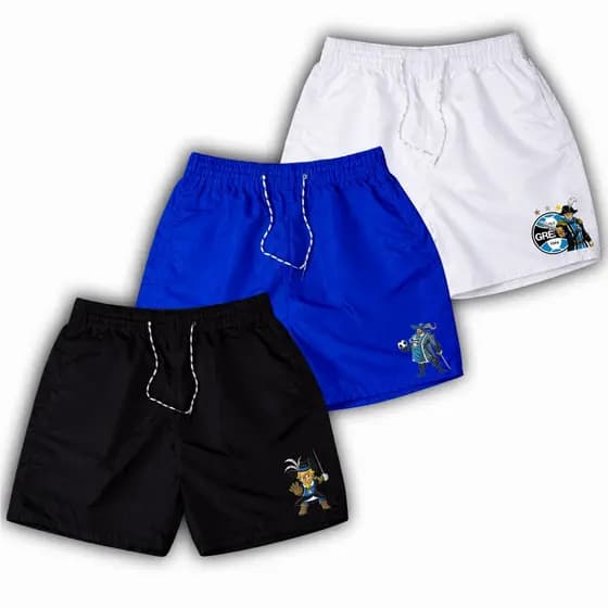 Kit 3 Bermudas Shorts Mauricinho Masculino shorts bermuda MOSQUETEIRO Ideal Para Treino Academia Corrida