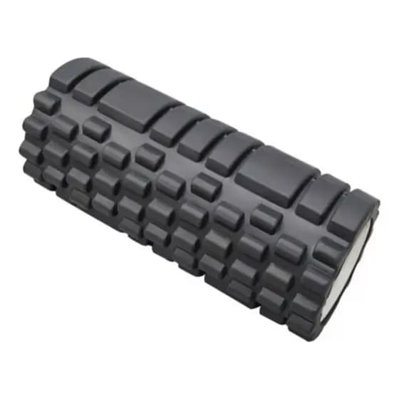 Rolo Massagem Foam Roller Liberação Miofascial Soltura - Preto Mega preço