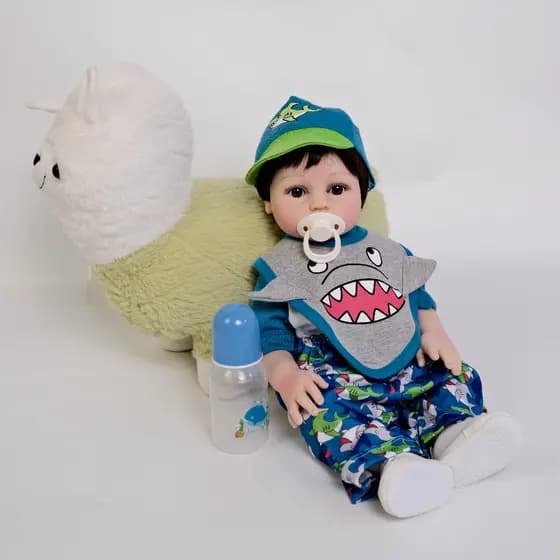 Bebe Reborn Menino 100% Silicone 47 Cm - Davi