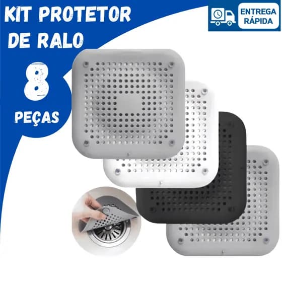 Kit 8/4 ou 2 Protetor Ralo De Silicone Para Banheiro Pia De Cozinha Banheira Lavanderia Anti Inseto