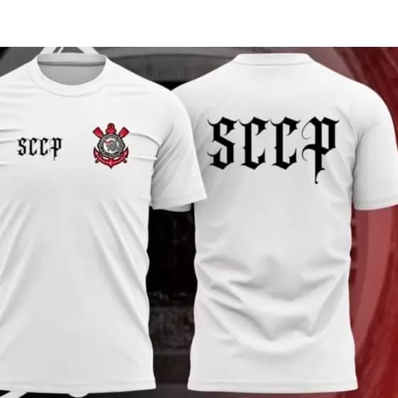 Camiseta 100% Algodão SCCP Bando de Loucos Timão Favela Adulto e Plus Size Envio Imediato