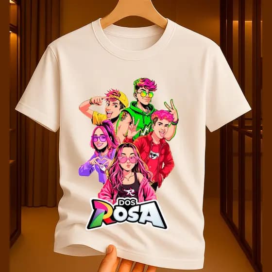 Camiseta Infantil Grupo Rosa100% Algodão Menino Menina Unissex Grupo dos Rsa, Branca, Preta, Nova Coleção Envio Imediato