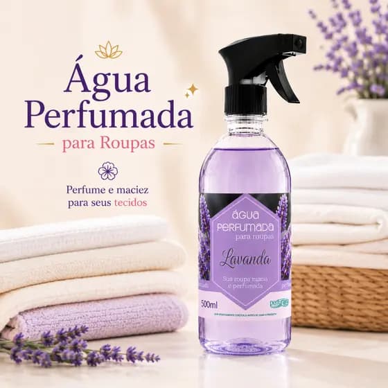 Água Perfumada Para Roupas 500ml Spray Água Passar Roupa Perfumaria Brasil