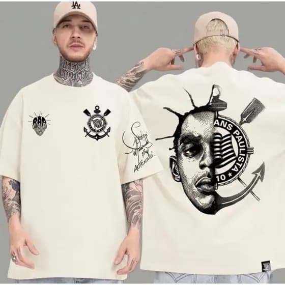 Camisa Casual Sabotage cantor Rapper camiseta Timão torcida blusa algodão