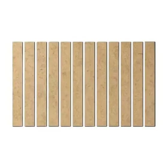 Kit Ripado em MDF Cru Ripas para decoração 5x90cm 15 unidades