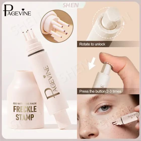 PÁGINA VINE Simulação Caneta de sardas com vedação de duas cabeças Não é fácil de desbotar Caneta corretiva de manchas d