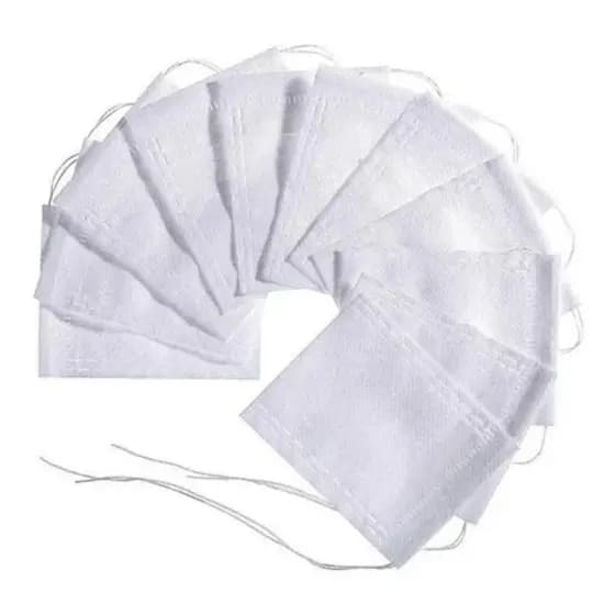 200 Saquinhos Para Chá Vazio 5x7 Infusor Bebida Tea Bag