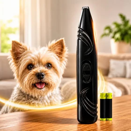 Máquina De Tosa Pet Para Patas Olhos Orelhas Aparador De Pelos Cão Gato Silenciosa Profissional