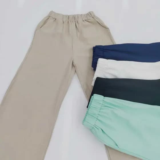 Calca Femenina Marrent Com Elastico Soltas De Pes Casual Verao Tem Bolso C1