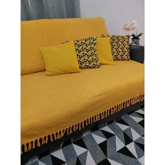 Manta para SOFÁ e CAMA King 2,40x1,80 decoração artesanal