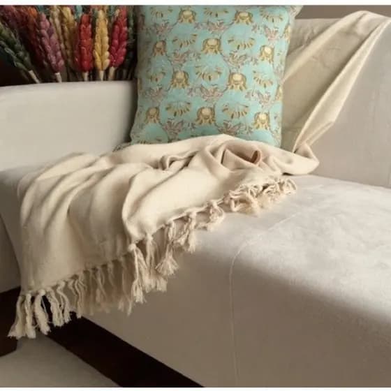 Manta para Sofá Chic Decoração 2,20x1,50 Envio Imediato com NÓ nas pontas