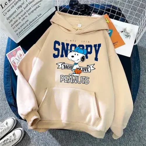 Blusa Moletom Snoopy Peanuts Vintage Estampa Fofa Divertida