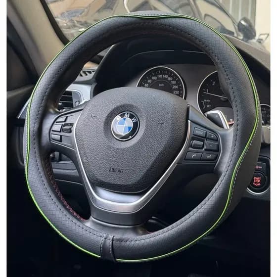 Capa Para Volante De Carro Antiderrapante Fibra de Carbono Universal 38cm Diversos Modelos