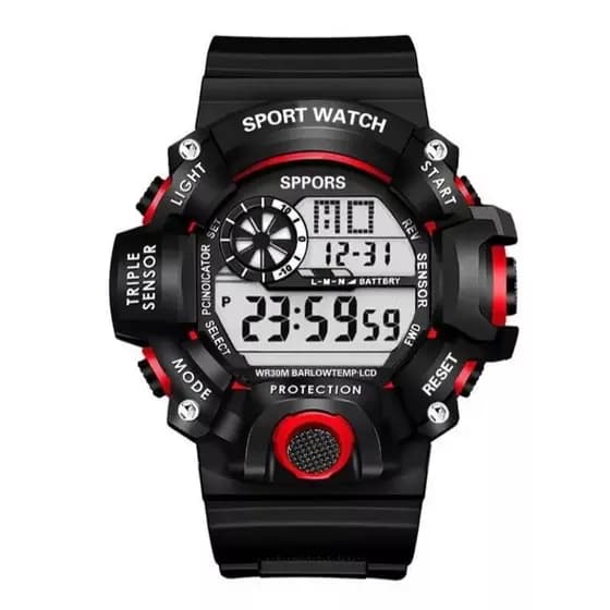 Relógio Digital Militar Masculino Esportivo Resistente Água Estilo c-shocks