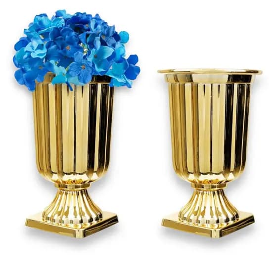 Kit 2 Vaso Grego Metalizado - Festa - Decoração Novo