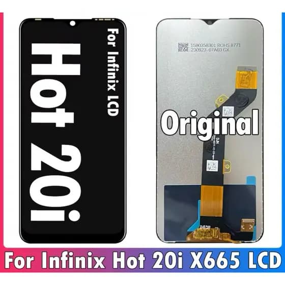 Frontal Touch Display Para Infinix Hot 20i X665c X665e Original Premium Vivid Top Qualidade Pronto Entrega