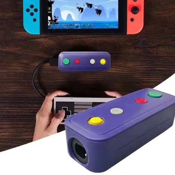 Para Nintend Switch Adaptador Sem Fio Bluetooth Conversor Com Cabo USB Cubo/Edição Clássica Wii Clássico