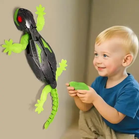 Popular Inteligente Lagarto Elétrico Controle Remoto Gecko Carregamento Parede Rastejando Mecânico Rastreador Brinquedo