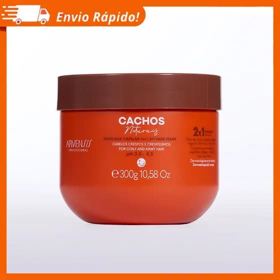 Máscara Arvensis Cachos Naturais 2x1 300g