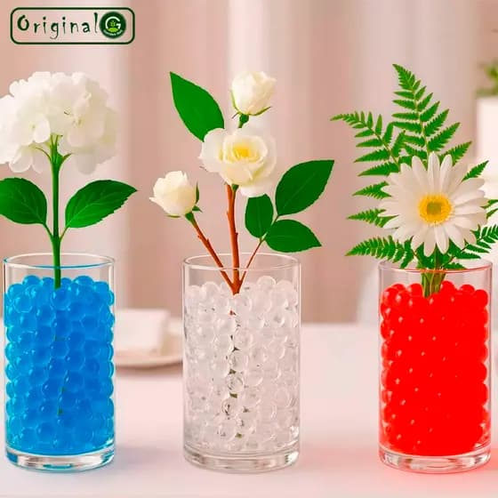Bolinhas de Gel Decorativas Tipo Orbeez – Crescem na Água | Kit de 1.000 a 6.000 Unidades