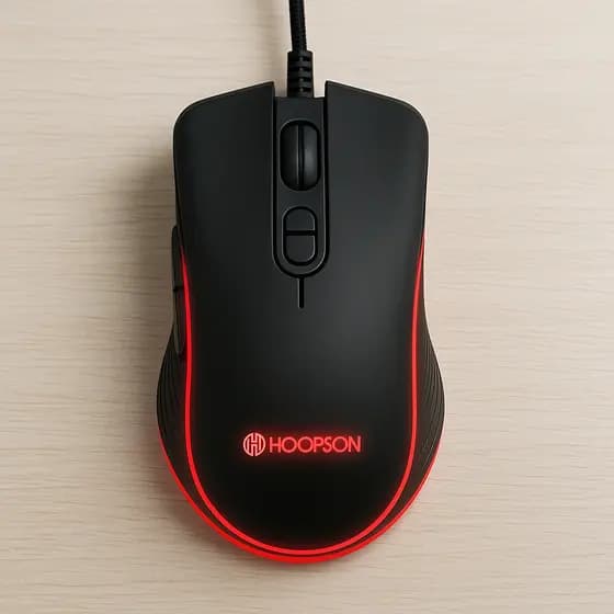 Mouse Gamer com LED Switch Omron DPI Ajustável até 3600 Ergonômico USB (SALDO - LER A DESCRIÇÃO)