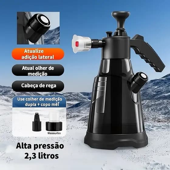 Pulverizador Manual Alta Pressão – 2,3 Litros Ideal para Jardinagem, lavar carro, Limpeza em geral.