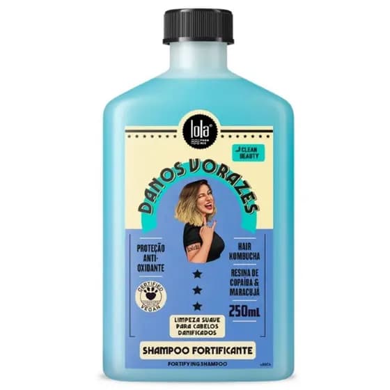 Shampoo Danos Vorazes Lola 250ml Reparação Profunda Hidratação e Brilho