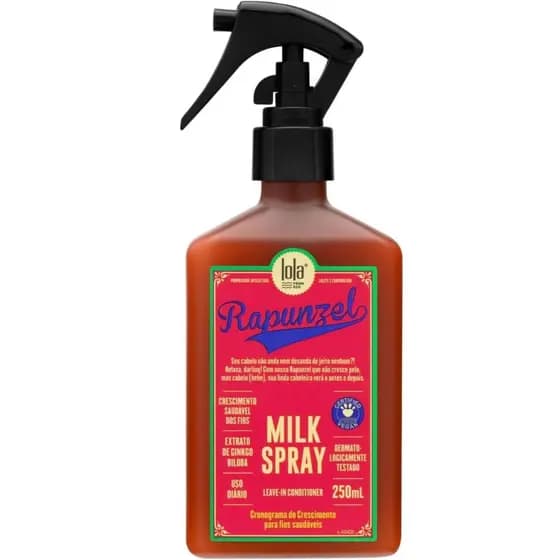 🌿 Milk Rapunzel 250ml Lola Cosmetics – Leave-In Fortalecedor para Crescimento e Brilho!