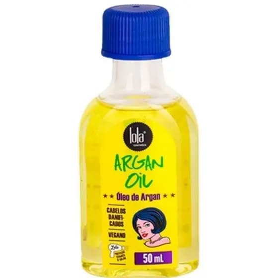 Lola Cosmetics Argan Oil Óleo Reparador 50ml – Brilho Intenso e Controle de Frizz