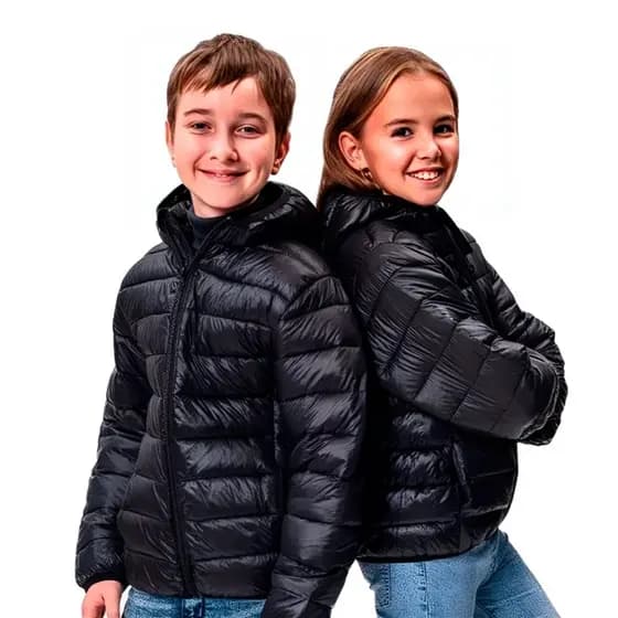 Jaqueta Infantil Inverno Capuz Bobojaco Casaco Corta Vento Peluciada