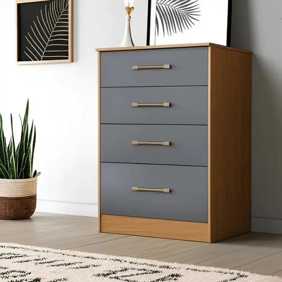 Cômoda MS913 Moval Freijó/Cinza