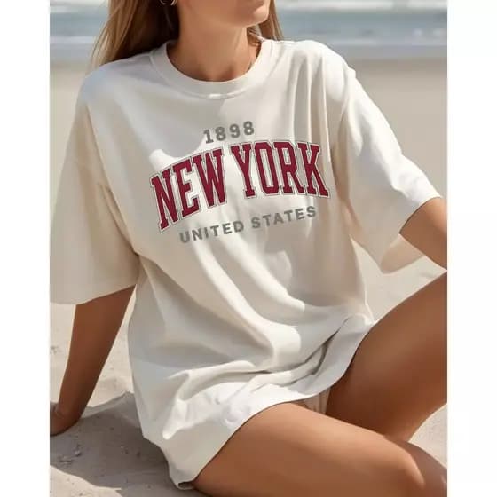 Camiseta NEW YORK Feminina Unissex academia algodao uso dia a dia ou treinos ENTREGA IMEDIATA
