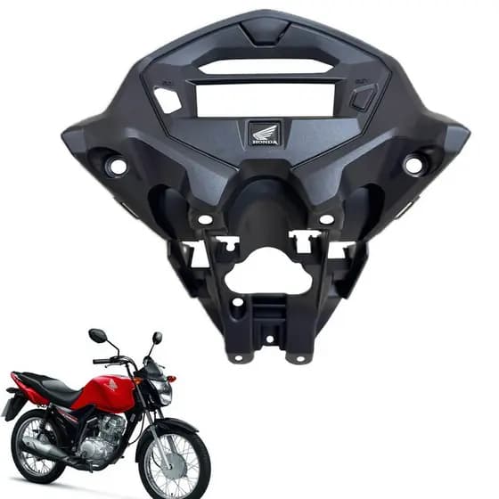 Suporte Painel Farol Aranha Cg Titan125 Fan125 2014 2015 1 Furo Emblema