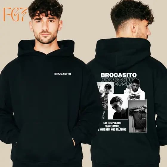 Moletom Canguru Brocasito MC Batalha de Rima Rapper Trap Cantor Favela Busa De Frio