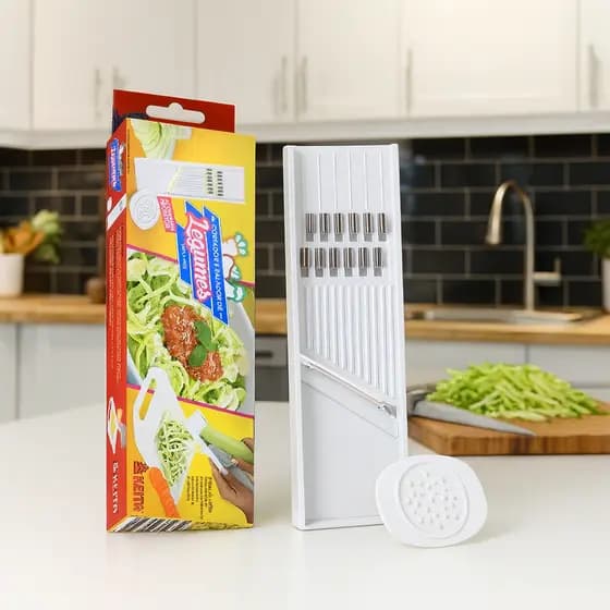 Cortador Fatiador Ralador Manual de Legumes Fruta Batata Salada Keita Saquinho Prático