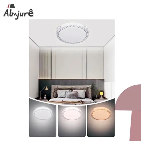 Luminária De Teto Plafon 3 Cores Em 1 20CM Sobreposto 20W Painel Céu Estrelado Pendente Borboleta