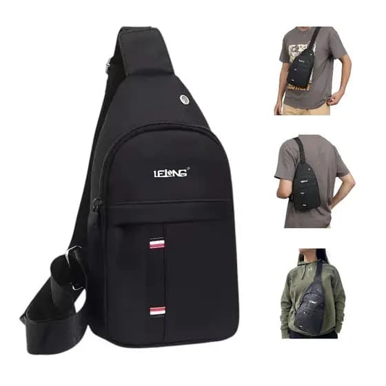 Mochila Transversal Ombro Unissex Masculina Feminina Bolsa Celular Shoulder Bag Corrida Esportiva