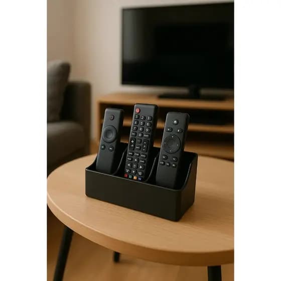 Suporte Porta Controle Remoto Universal 3 Divisórias – Organização Sala TV