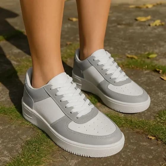 Tênis Feminino Branco Casual Confortavel Blogueira Leve Solado Macio Runner Super Macio Promocao