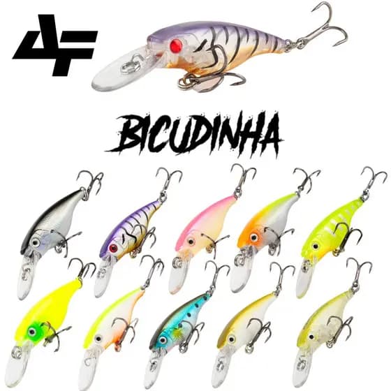 Isca Artificial Bicudinha Albatroz Meia Água Ultra Light Robalo Tucunaré