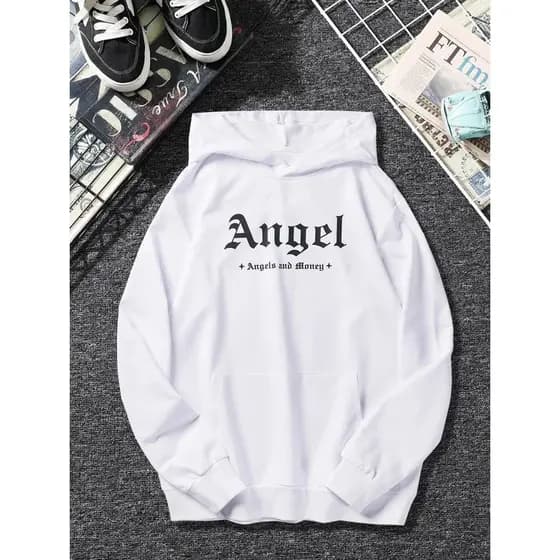 Blusa Moletom Canguru Masculino Angel Dólar Street Anjo Cupido