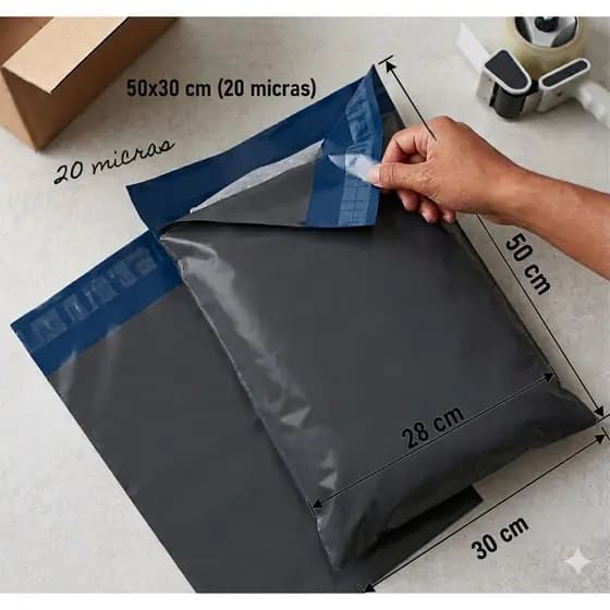 Kit 1000 Unidades de Envelope 30x50