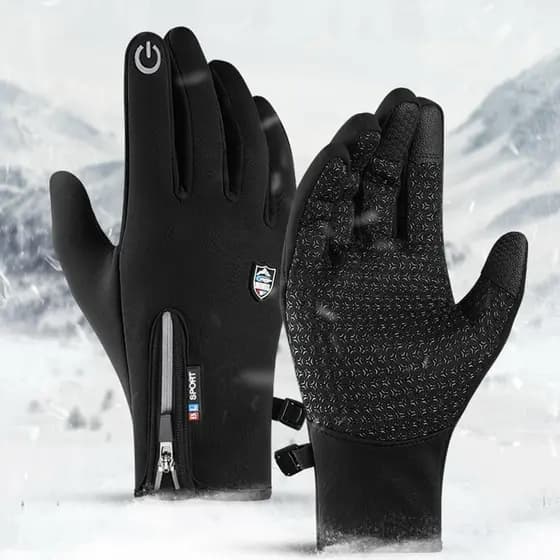 Luva Impermeável Bike Moto Térmica Touch Touchscreen Antiderrapante Proteção Inverno Frio Chuva UNISSEX