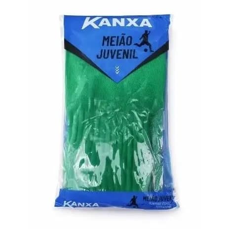 Meião Juvenil Kanxa Verde – Ideal para Futebol e Esportes