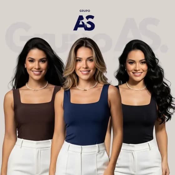 Kit 3 Blusinha Regata - Tecido Suplex Blogueirinha Alça Varias Cores Qualidade Confortável