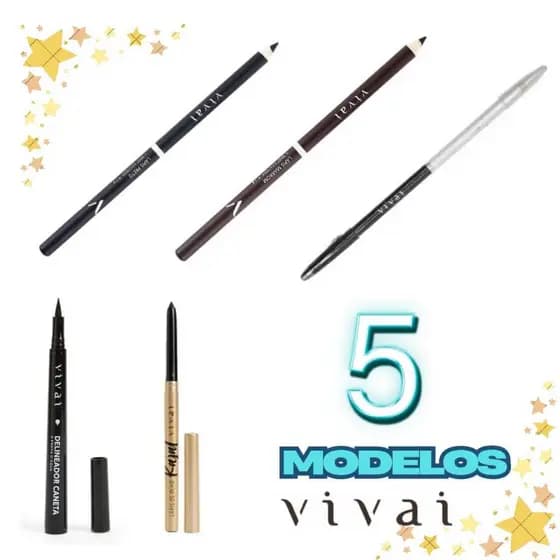 Lapis De Olho e Delineador / Sobrancelhas / Marrom / Preto / Branco Maquiagem Vivai