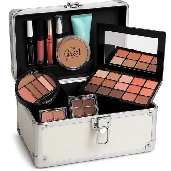 Maleta Maquiagem + 20 itens make blogueira Kit maquaigem
