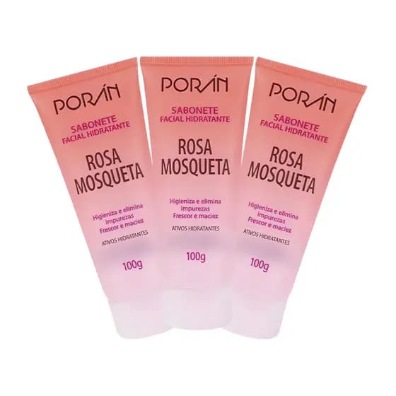 Sabonete Facial Hidratante Rosa Mosqueta Porán PR55